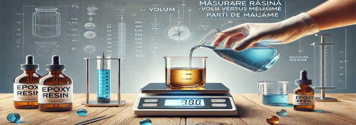Masurare rasina - Volum versus Greutate (parti de greutate)