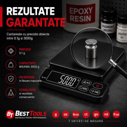Cantar digital de precizie 3000 g x 0,1 g cu TARE si PCS
