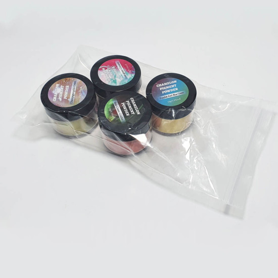 Pigment pudra camelon - KIT 4 nuante x 10g