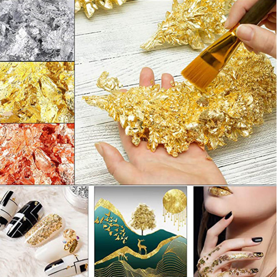 Foil Flake, Ambalare 3 Gr, Cooper, Gold, Silver