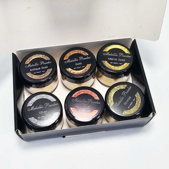 Colorant / pigment “Metalic” – KIT 6 Culori x 20ml
