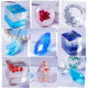 "Starter Starter Curcubeu" - Kit epoxidica 1KG, transparenta, UV, turnari artistice mici + Pigemnti + Ustensile