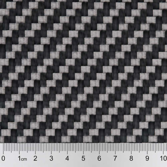 Tesatura fibra carbon Twill 2/2 Industry 3K 12K Hyosung rola 100 ml pentru materiale compozite